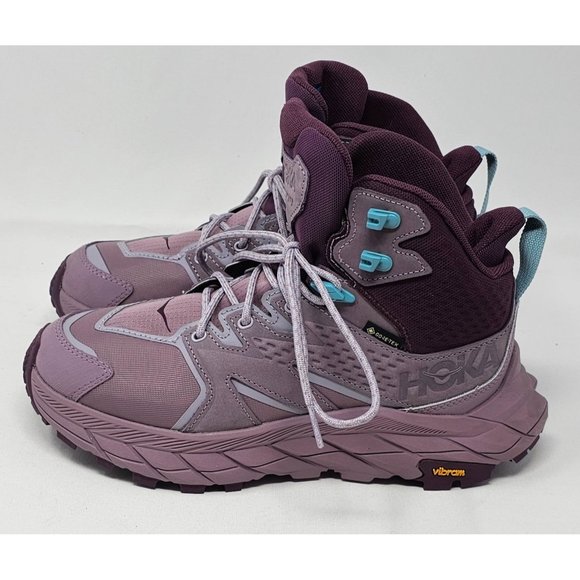 NEW! HOKA Anacapa Mid GTX Hiker Womens Boot 6.5B US ElderberryGrape - Picture 5 of 12